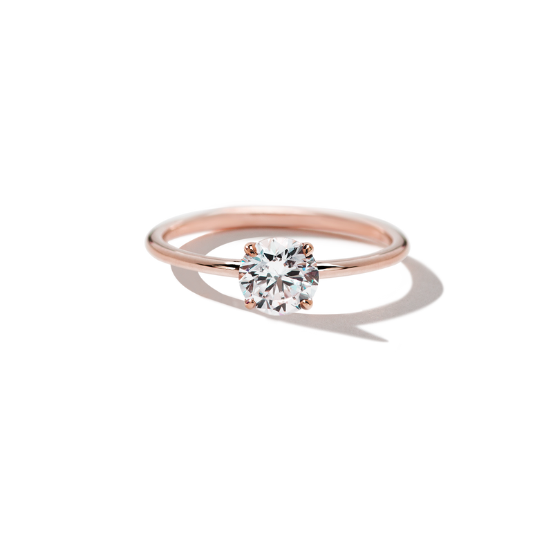 18K Rose Gold Round