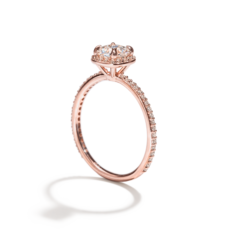 18K Rose Gold Cushion