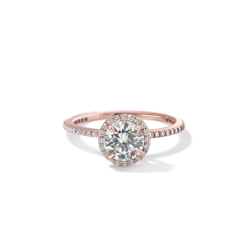 18K Rose Gold Round