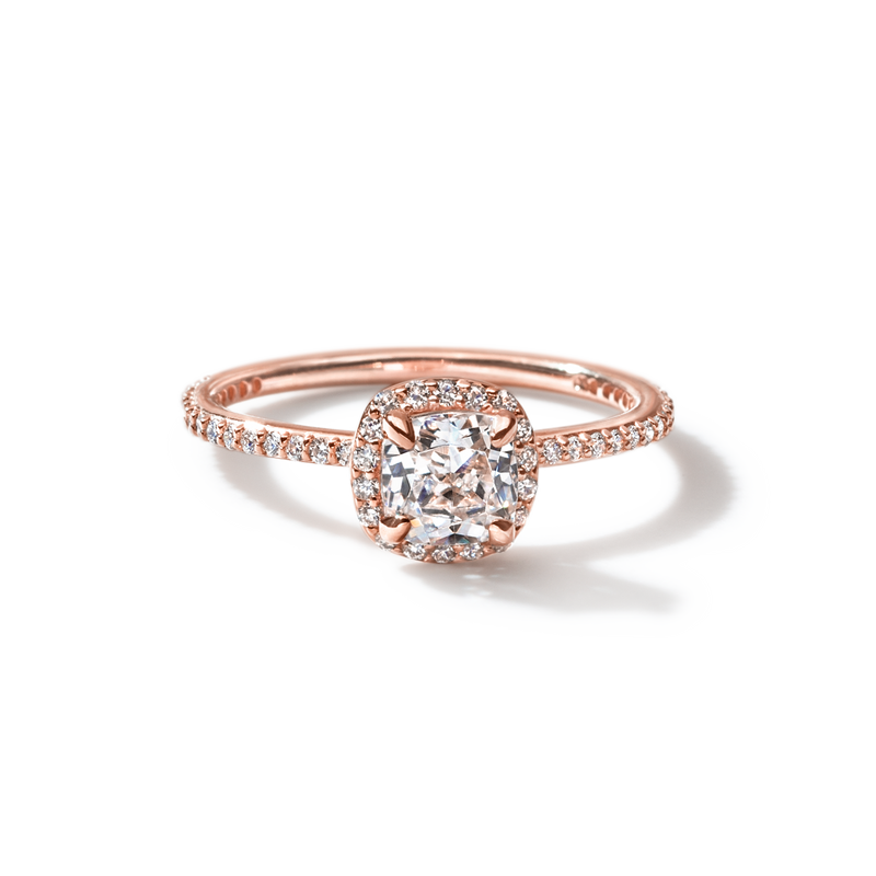 18K Rose Gold Cushion